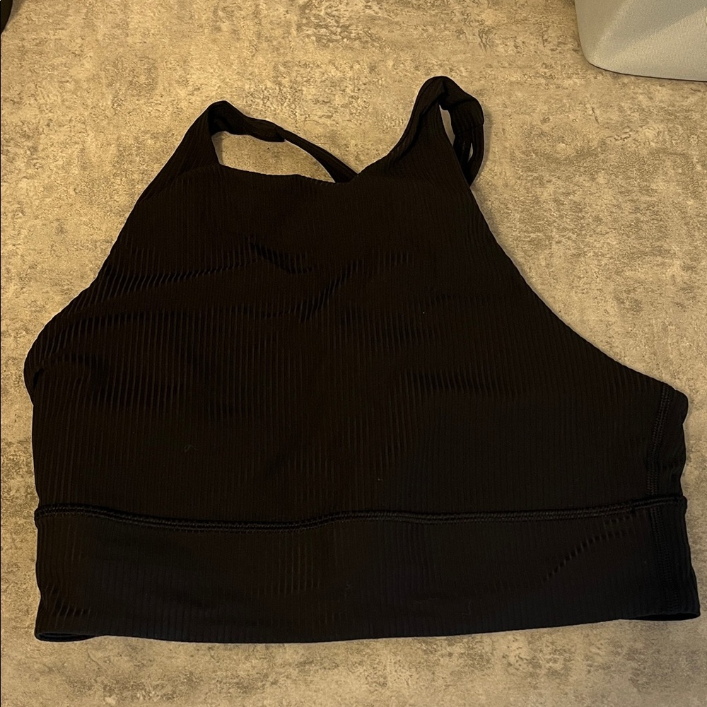 Lululemon High Neck Long Line Energy Bra